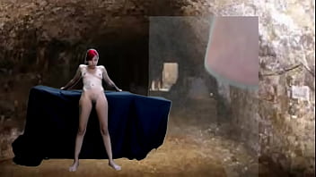 # Dayanara Poses Naked in Cave EDIT