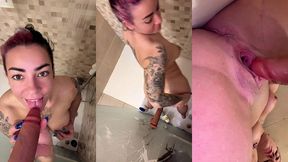 a la douche qui me frotte le dos ?