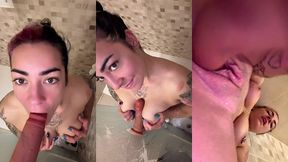 a la douche qui me frotte le dos ?