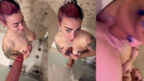 a la douche qui me frotte le dos ?