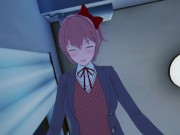 Doki Doki Futa Club: Futa Sayori missed your ass and fucked it hard | Taker POV