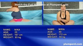 Euro Fatties Fighting for Cock