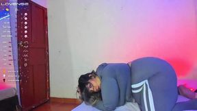 Chubby Coraline Latina gets naked on cam