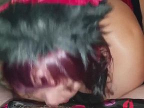 Merry Christmas Naughty Mrs. Clause Gives Santa Blowjob Doggy Swallows Cum