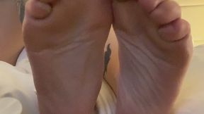 Taking Off Thigh High Socks in my Hotel Room
