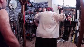 Part 2:- Lanista Bear &amp; Domina Satana take Stephanie Nicole TV in the dungeon