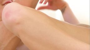 Next, she wears a strap on and fucks the wife, while the husband jerks off and cums on her tits