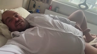 Daddy talks dirty with fat throbbing cock leaking precum
