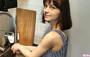 Hot and Intense Sex in the Kitchen with a Cute Horny Amateur Girlfriend Hiyouth