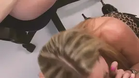 HOT SHOP THREESOMES Scene-4_Two blonde shop assistants share a threesome in a store