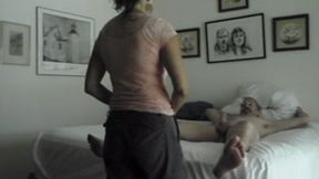 sexy candi annie rides cock - camera films from behind