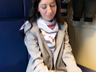 Teach Conductor Caught Passenger Jerking Off, But Wasn't Constrained and Jumped on His Wang