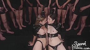 Sticky Bukkake Girls - Mary Popiense And Haruka Suzuno - Lucie Theodorova