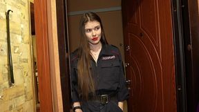 female cop came to shut me up got my dick in her asshole instead