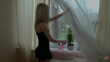 Blonde Beauty Elenna W Gets Her Holes Fucked Bareback!