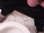 Transgirl Pissing And Getting My Non-Op Clit Erect