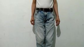pantalones orinados con panal de tela y un dia orgasmico