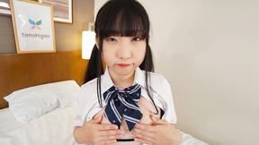 ”Rin Nanba comes back in a adorable outfit to show off her sweet bushy muff”