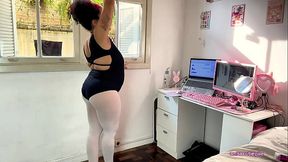 Chubby Ballerina Farts During Ballet Training