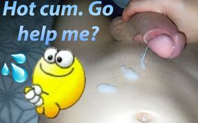 Hot and Passionate Jerking off, a Lot of Sperm. He Finished Sweetly and with Moans