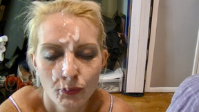 Hot Blonde Ava Hughes Takes Huge Facial