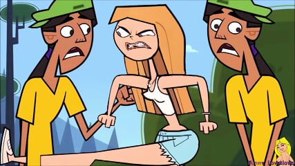 Total Drama JULIA BALLBUSTING anime kick in the balls cartoon nutshot