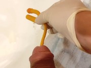 urinary catheter insertion and piss