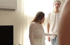 Stepdad Shows How to Please Busty Beauties: A Steamy Encounter with Mila Pie