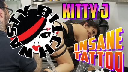 Behind the Scenes of Kitty Jaguar Getting Her Asshole Tattooed!