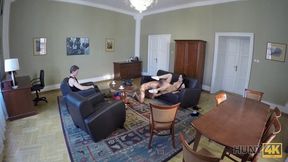 Amateur. Brunette colleen needs cash for ring and satisfies stranger