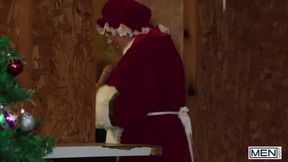 MEN - Benjamin Blue Rides A New Christmas Toy In Front Of Daddy Cakes, Then Rides Him Instead