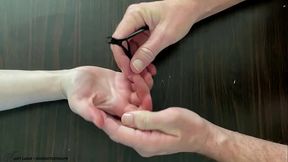 Nippers Age Gap Candid Fingernail Trim with Lucy LaRue