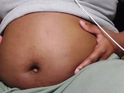 Chubby Caught On The Phone Belly Worshipping