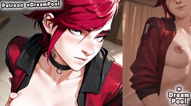 Vi's juicy blowjob in League of Legends hentai manga by Egg2Art