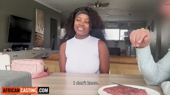 This EBONY TEEN (18+) said her BF promised LA... ended up screaming on my couch instead - AfricanCasting
