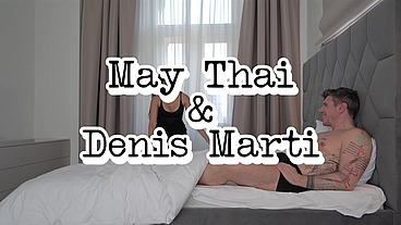 May Thai, sexy Asian: rip my pantyhose and fuck me