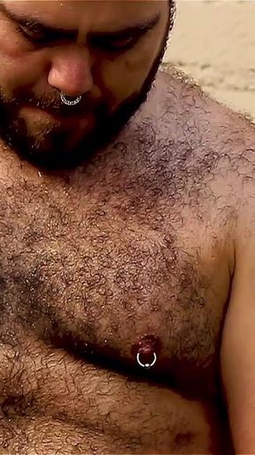 Scruffy Stocky in the Garden
