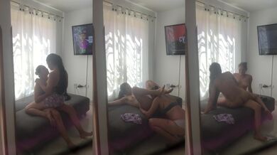 We start an erotic game with my stepsister where she fucks me