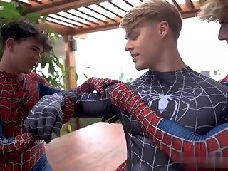 Heroes Spidermen Massage Gone Dirty