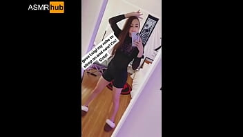 Gibi ASMR sexy legs jerk off challenge