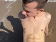 fucking a sexy twink at beach