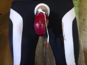 E-stim - cumming with penissleeve