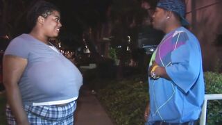 Black thug fucks gigantic fat baby mamma from the hood