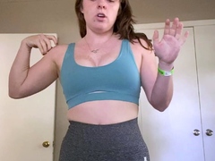 Amateur striptease and Solo masturbation