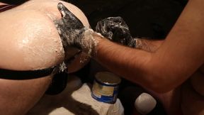 Gay studs having fist fun
