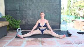 Auntjudys - Busty Blonde MILF Keira - Private Workout Session