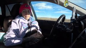 Holiday Weight Gain Chubby Belly Play while Driving (wmv)