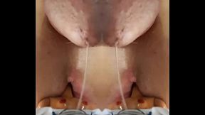 MIRRanuz-48 20240106 precum and my 1st Orgasm to Gush on purple ponytail BARBI tits and Cunt