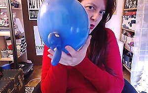 A big blue balloon gives me an orgasm over and over again wanna see how?
