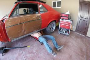 Brock Cooper-Garage stroke And cum